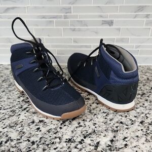 Navy-Blue Timberland Euro Hiking Boots sz 11 mesh ankle A1G98 A4659